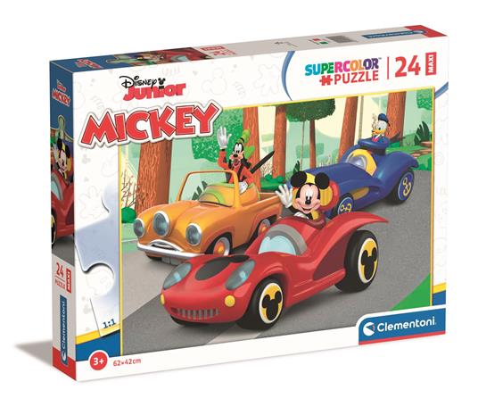 Clementoni supercolor puzzle disney mickey  24 maxi pezzi