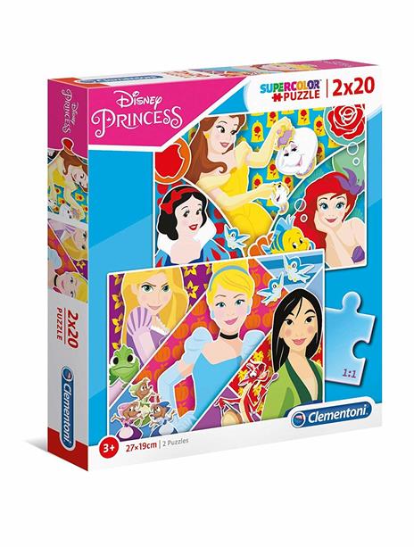 Puzzle 2x20 Princess. Clementoni 24766
