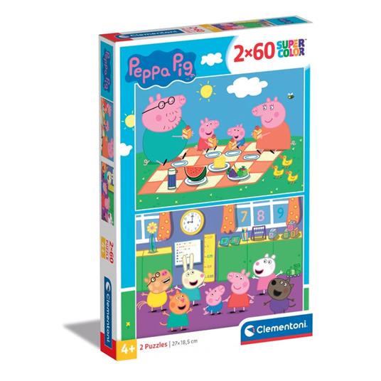 Puzzle Peppa Pig - 2x60 pezzi