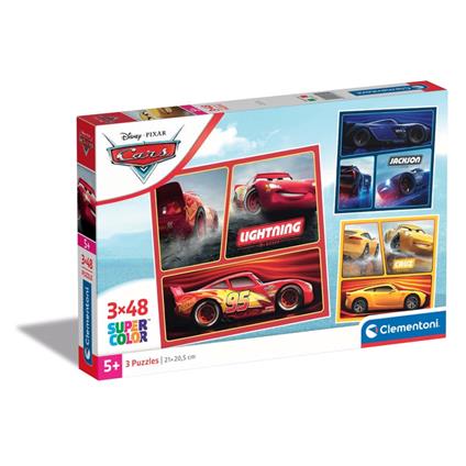 Puzzle Disney Cars - 3x48 pezzi