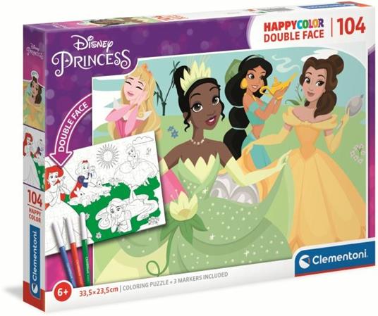 Clementoni Puzzle Happy Colour 104 Pz Disney Princess