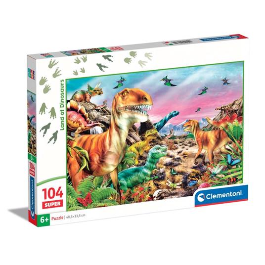 Puzzle Land Of Dinosaurs - 104 pezzi