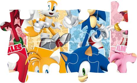 Clementoni - Puzzle per Bambini 60 Pezzi Supercolor, per Bambini 4+ Anni, Illustrazione del Cartone Sonic, Idea Regalo - 4