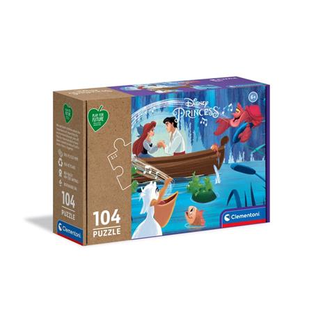 Clementoni Play For Future Disney Little Mermaid 104 pezzi materiali 100% riciclati Made in Italy, puzzle bambini 6 anni+, 27152