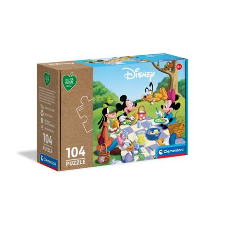 Clementoni Play For Future Disney Mickey Classic 104 pezzi materiali 100%  riciclati Made in Italy, puzzle bambini 6 anni+, 27153 - Clementoni - Puzzle  Play for Future Bambini - Puzzle da 100 a 300 pezzi - Giocattoli