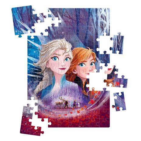 Clementoni Play For Future Disney Frozen 2 104 pezzi materiali 100% riciclati Made in Italy, puzzle bambini 6 anni+, 27154 - 4