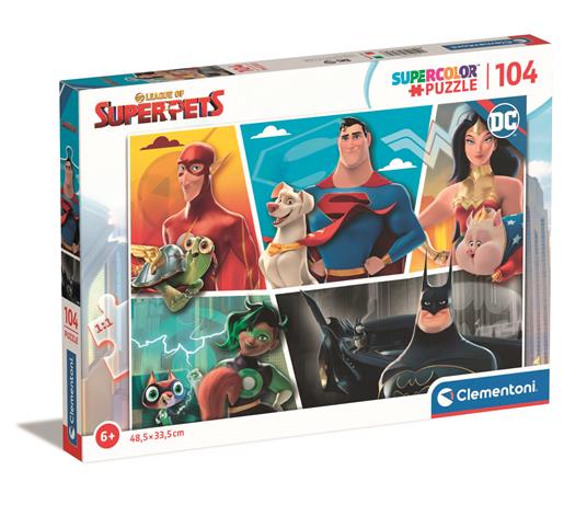 Clementoni: Puzzle Made In Italy Superpets 104 Pezzi 104