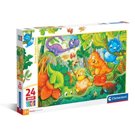 Puzzle Dinos Happy Oasis - 24 pezzi