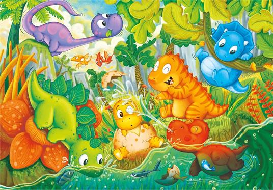 Puzzle Dinos Happy Oasis - 24 pezzi - 2