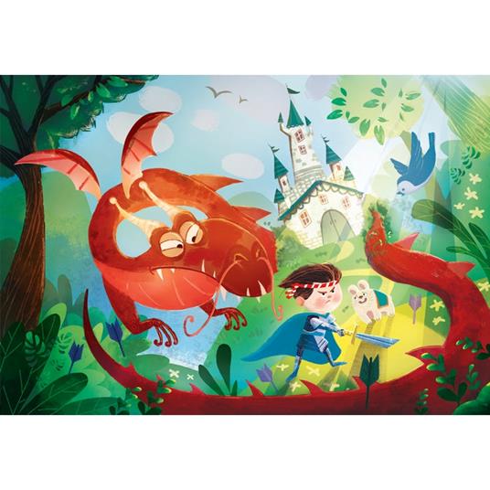 Puzzle The Dragon and The Knight - 180 pezzi - 2