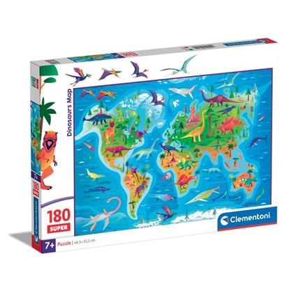 Puzzle Dinosaurs Map - 180 pezzi
