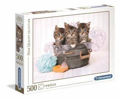 Puzzle Clementoni 500 pezzi. Kittens and Soap - 3