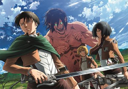 Puzzle 500 pezzi Cube Attack on Titans 500 CUBE (35139)