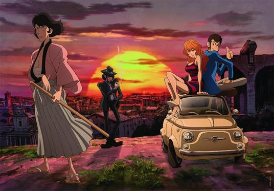 Clementoni - Puzzle 1000 Pezzi Fumetti per Adulti e Ragazzi, Illustrazione Lupin III con Poster Incluso, dalla Serie Anime - 2