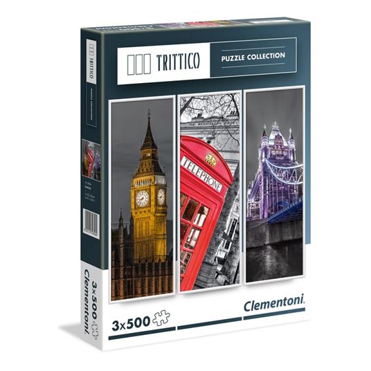 Puzzle Trittico 3 X 500 Pz. Londra