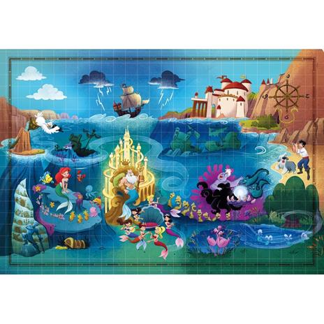 Puzzle 1000 pezzi Little Mermaid Disney Story Maps - 2