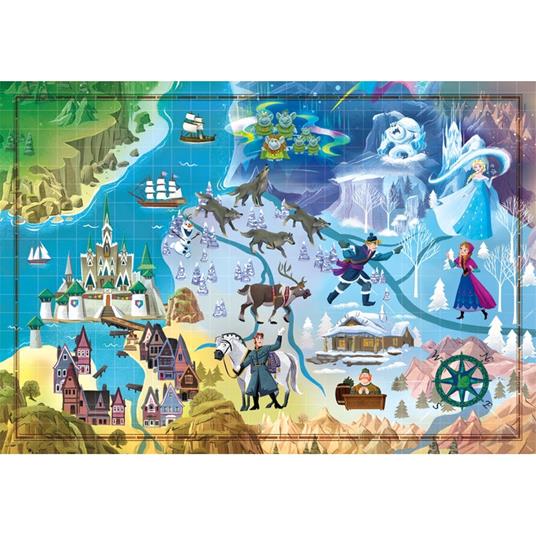 Puzzle 1000 pezzi Frozen Disney Story Maps - 2