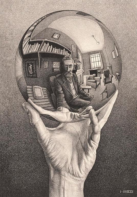 Escher: Hand with Reflecting Sphere Modern Art Puzzle 1000 pezzi - 2