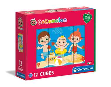 Giocattolo Puzzle Cocomelon Cubi 12 Pezzi Pff Clementoni