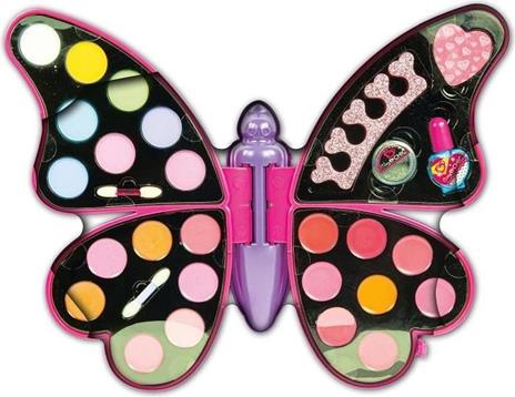 Palette trucco a forma di farfalla: ombretti, rossetti, smalto - 2