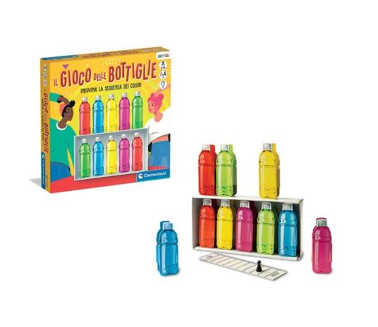 Clementoni - Il Gioco delle Bottiglie, Party Game con 20 Bottiglie, Idea Regalo per Bambini 8+ Anni e Adulti, 2 Giocatori