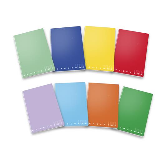 Pigna Quaderno Monocromo A4 quadretti 4mm con margini per elementari/medie  colori assortiti - Pigna - Cartoleria e scuola
