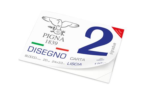 Blocco 4 angoli Pignadue Ff.20 Carta Liscia formato - 24 x 33 cm - 4