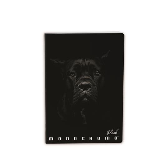 Quaderno Maxi Monocromo Black, a righe, 38Ff/Sh - 21 x 29,7 cm - 4