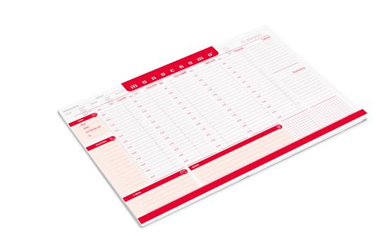 Desk Planner Monocromo Settima Nale 80Gr - 29 x 42 cm - 3