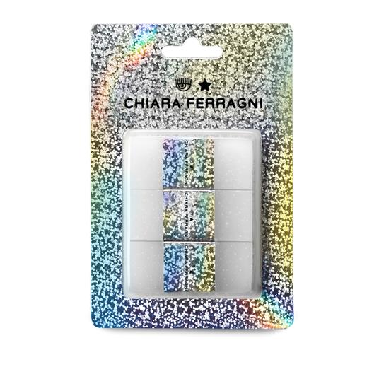 Blister gomme Chiara Ferragni - 2,5 x 6 cm