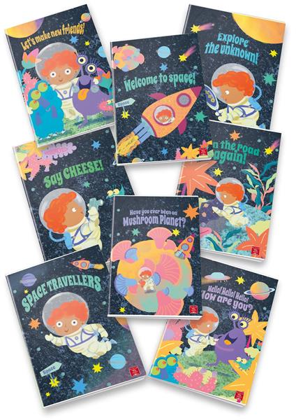 Quaderno Maxi Space Travellers 50 Ff/Sh - C, a righe, prima/seconda elementare