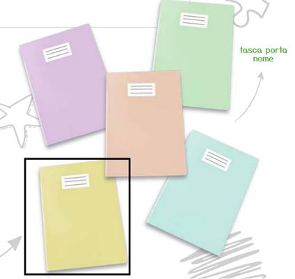 Copriquaderno Coprimaxi Pastel Glossy 230 Micron, Giallo