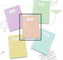 Cartoleria Copriquaderno Coprimaxi Pastel Glossy 230 Micron, Rosso Pigna