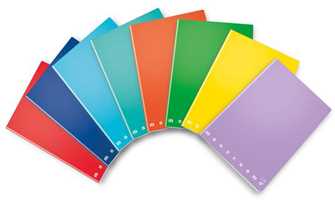 Cartoleria Confezione da 5 quaderni, Maxi Quaderno Monocromo Alta Fogliazione 25 Ff/Sh, Q, a quadretti con margine Pigna