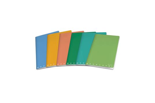 Confezione 10 quaderni Maxi Monocromo Green, a righe, 42Ff/Sh