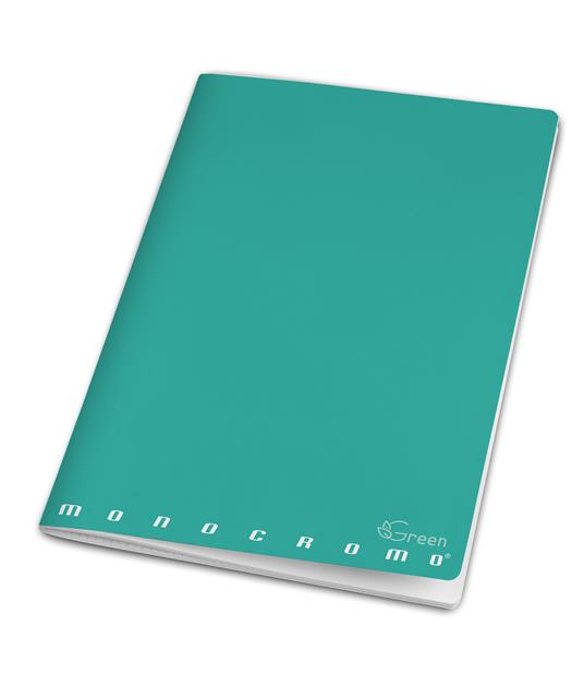 Confezione 10 quaderni Maxi Monocromo Green, a righe, 42Ff/Sh - 3