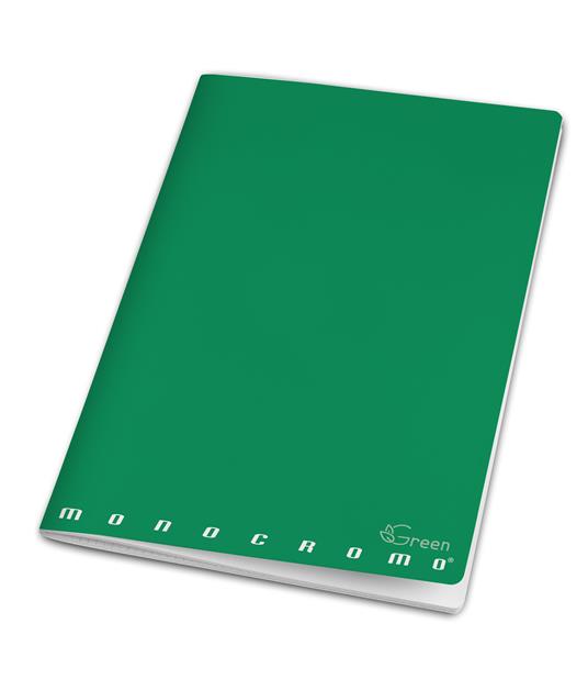 Confezione 10 quaderni Maxi Monocromo Green, a righe, 42Ff/Sh - 8