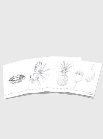 Confezione da 10 quaderni, Maxi Monocromo Silver 38 Ff/Sh, 5M, a quadretti 5mm