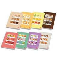 Confezione 10 Quaderni Maxi Pigna Food In Palette - 42 Fogli - Righe 4ª-5ª Elementare