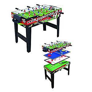 Tavolo 4 In 1 Mini 3Vs3 Calcetto Ping Pong Carambola Hockey