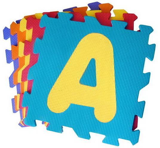 Madmat Tappetini componibili con 5 Lettere Estraibili, Multicolore, 30 cm