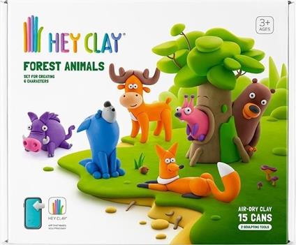 Hey Clay Animals Basic Set Animali Foresta, Expansion Big, 705600521