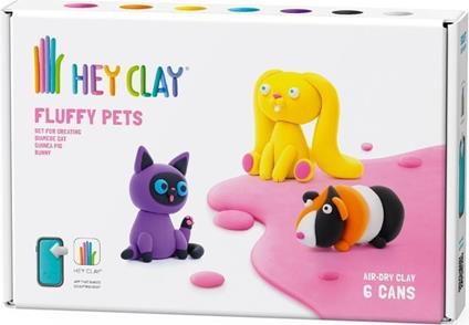 Hey Clay-Fluffy Pets Expansion Set Animali Domestici Medium, 705600421