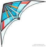 Aquilone bambini acrobatico. Stunt kite dim. 160x60cm. Aquilone per bambini 8 anni in su. Inclusi doppia maniglia e corda. Aquiloni per spiaggia e parco. Giochi all''aperto.