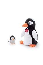 Trudi 29859-Marionetta&Baby Pinguino, 29859