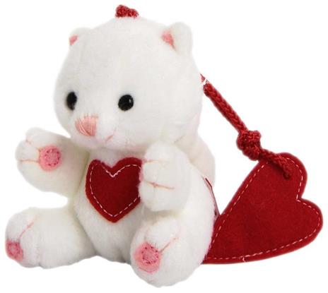 Peluche gattino con cuore Trudi