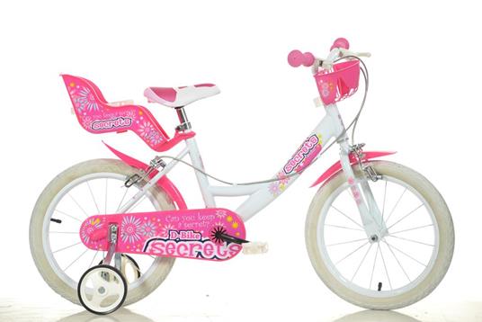 Dino Bikes 164RN 05DB bicicletta Metallo Rosa, Bianco
