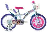 Bicicletta per Bambina 16 2 Freni Lol Bianca e Viola