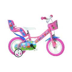 Dino Bikes Bicicletta Bambina 12" Peppa Pig  Con Rotelline Stabilizzatrici