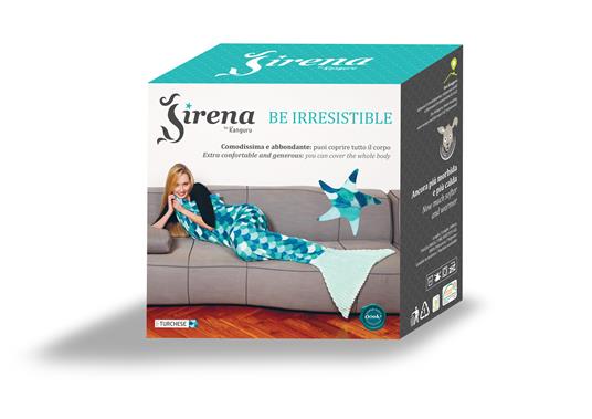 Coperta Kanguru Sirena Turquoise. Turchese - 4